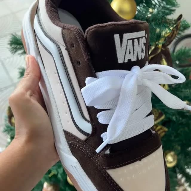 Vans Knu Skool marrom e creme