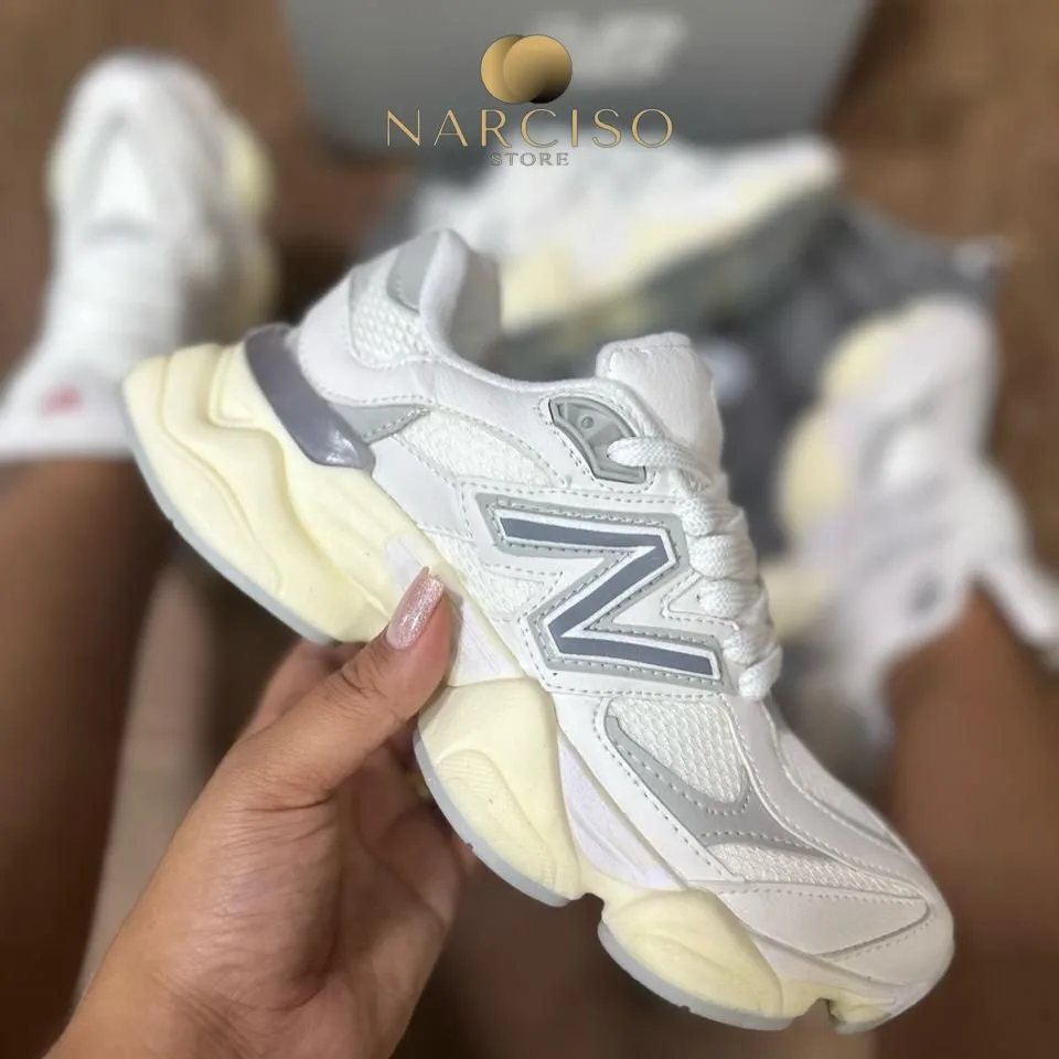 New Balance 9060 branco e prata